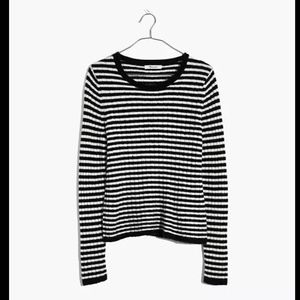 Madewell Striped Merino Wool Blend Sweater